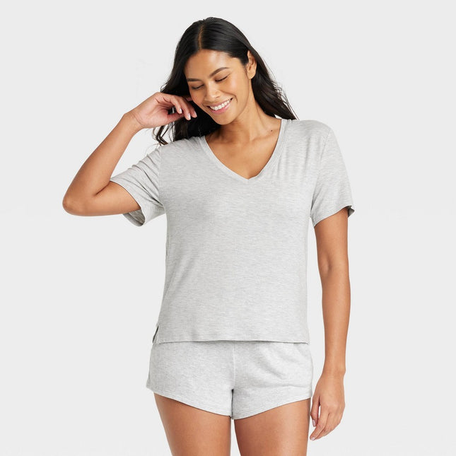 Women's Beautifully Soft V-Neck T-Shirt - Stars Above™ Gray M