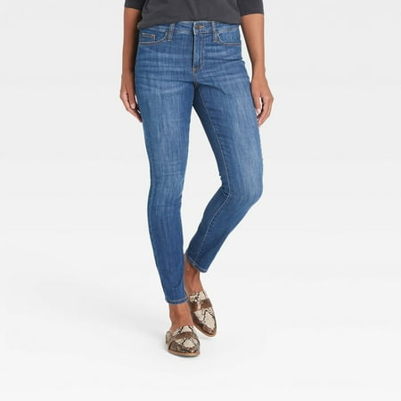 Women s Mid-Rise Skinny Jeans - Universal Thread Blue Mist 0