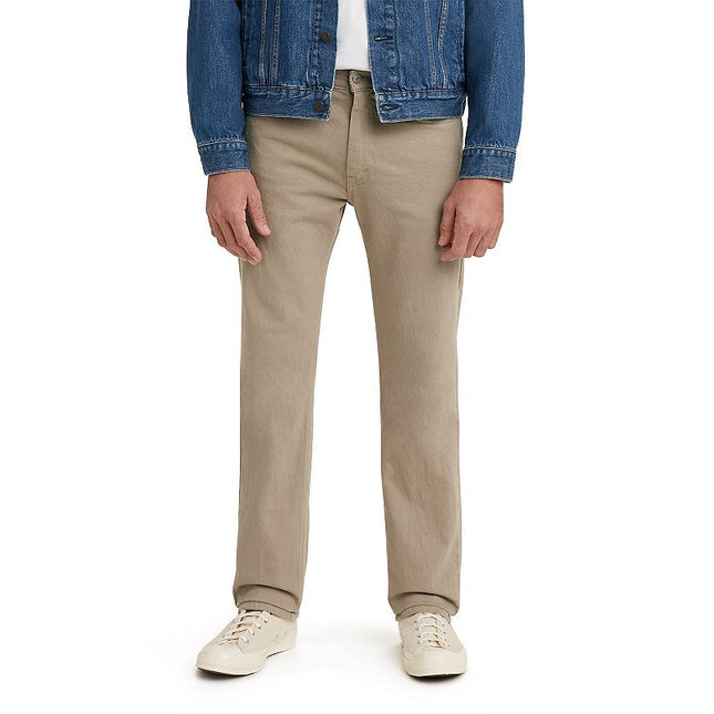 Levi's¬Æ Men's 505™ Regular Fit Straight Jeans - Tan 31x30: Beige Denim, Mid Rise, Stretch Fabric, Year-Round Construction