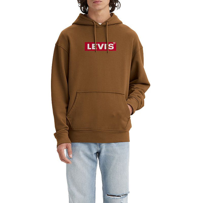 Levi's® Men's Casual Fit Box Tab Logo Pullover Sweatshirt - Dark Brown S