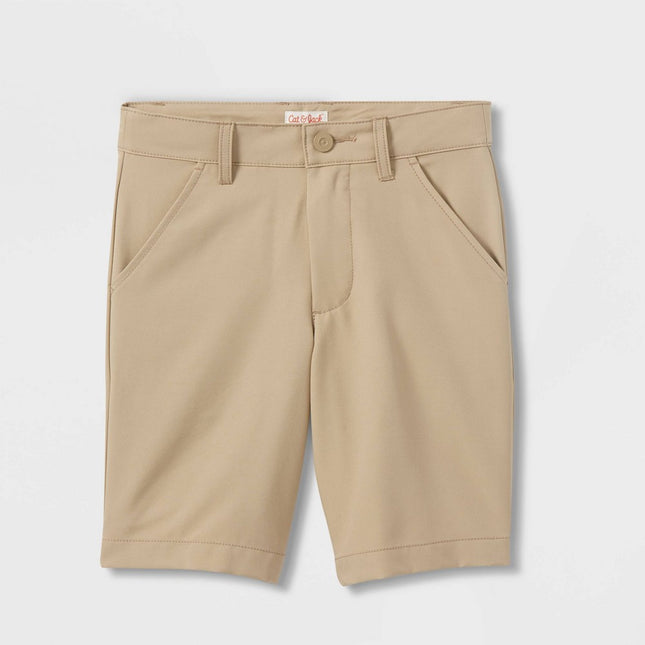 Boys' Quick Dry Uniform Chino Shorts - Cat & Jack™ Khaki 5