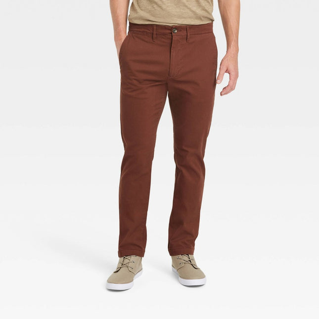 Men's Every Wear Slim Fit Chino Pants - Goodfellow & Co™ Burgundy 32x30