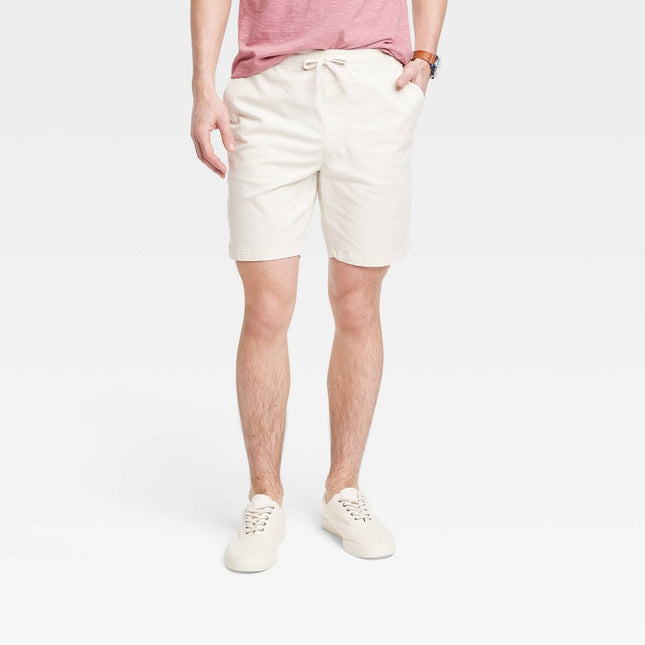 Men's 8" Everday Pull-On Shorts - Goodfellow & Co™ Cream L