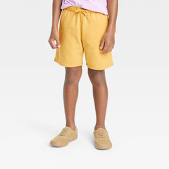 Boys' Pull-On 'At the Knee' Knit Shorts - Cat & Jack™ Yellow S
