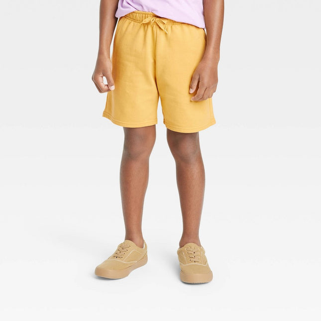 Boys' Pull-On 'At the Knee' Knit Shorts - Cat & Jack™ Yellow S