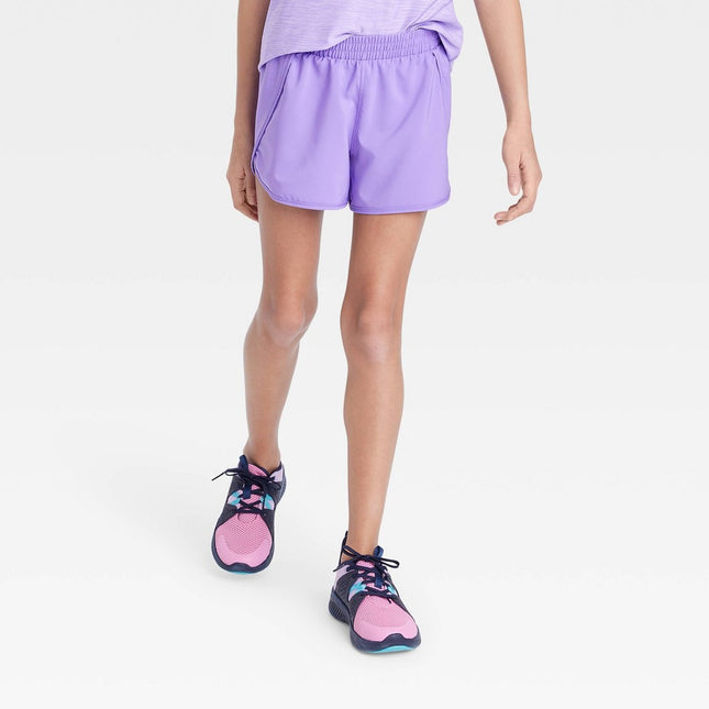 Girls' Run Shorts - All in Motion™ Violet S