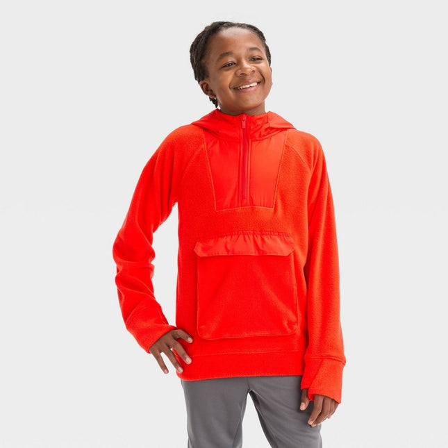 Boys' Microfleece Hoodie - All In Motion™ Red S