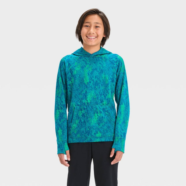 Boys' Tech Fleece Hooded Sweatshirt - All In Motion™ Teal Green XS