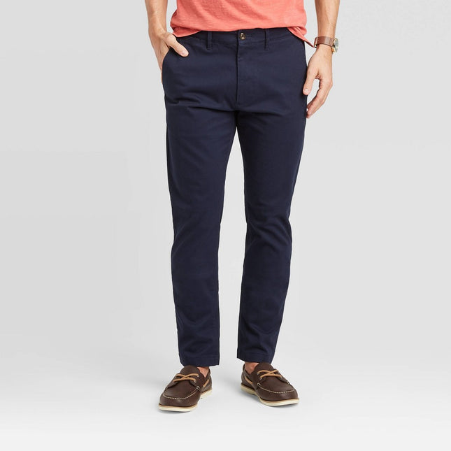 Men's Every Wear Slim Fit Chino Pants - Goodfellow & Co™ Blue 34x30