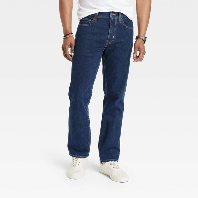 Men's Straight Fit Jeans - Goodfellow & Co™ Dark Blue 38x30