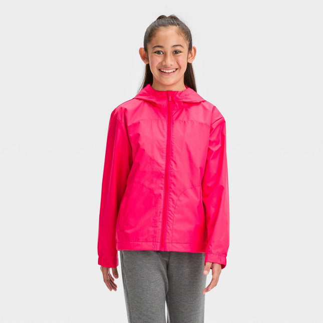 Kids' Windbreaker Jacket - All in Motion™ Pink XS