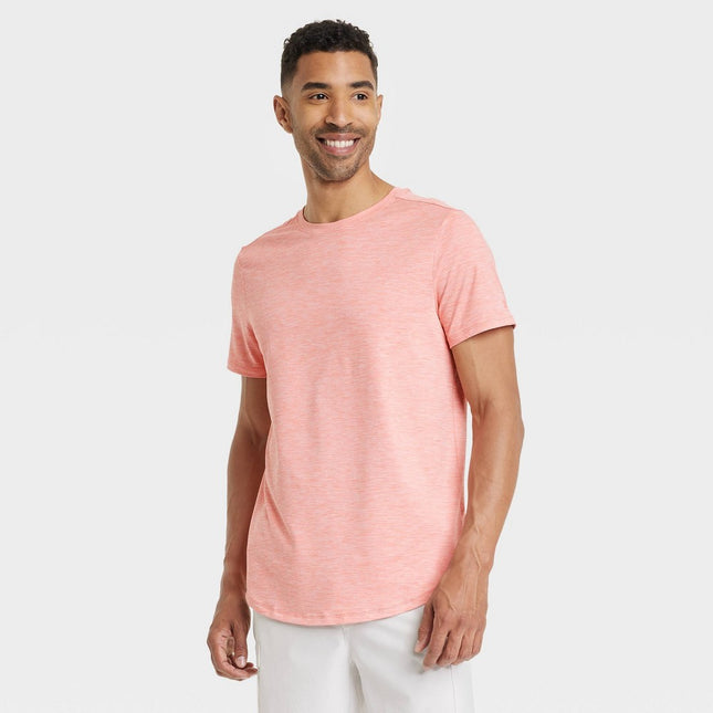 Men's Short Sleeve Soft Stretch T-Shirt - All in Motion™ Pink XL