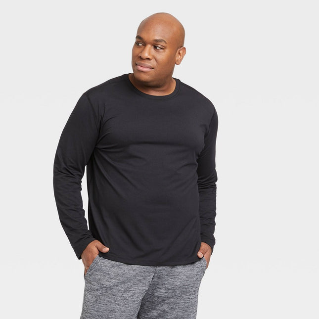 Men's Long Sleeve Performance T-Shirt - All In Motion™ Black