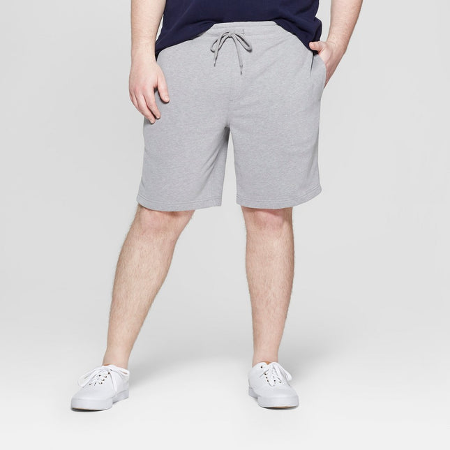 Men's 8.5" Regular Fit Ultra Soft Fleece Pull-On Shorts - Goodfellow & Co™ Cement Gray XXL