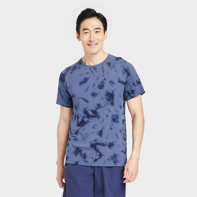 Men's Short Sleeve Seamless T-Shirt - All in Motion™ Blue S