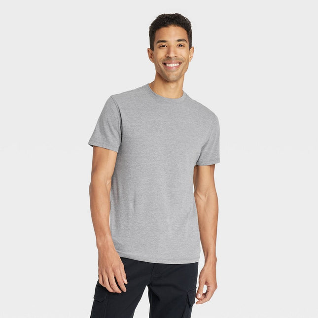 Men's Casual Fit Every Wear Short Sleeve T-Shirt - Goodfellow & Co™ Gray L