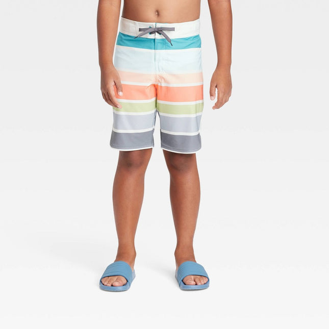 Boys' Striped Board Shorts - art class™ 4