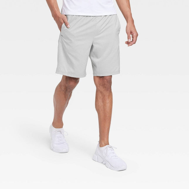 Men's Lined Run Shorts 9" - All In Motion™ Stone XXL