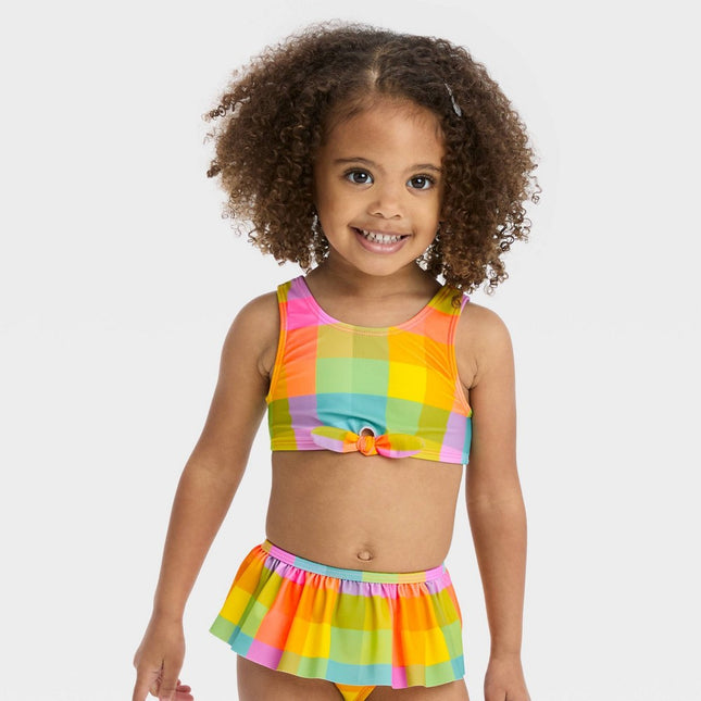 Toddler Girls' Plaid Bikini Set - Cat & Jack™ 3T