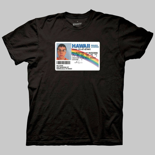 Men's Superbad McLovin Short Sleeve Crewneck Graphic T-Shirt - Black XL