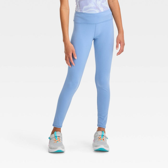 Girls' Fashion Leggings - All In Motion™ Slate Blue L