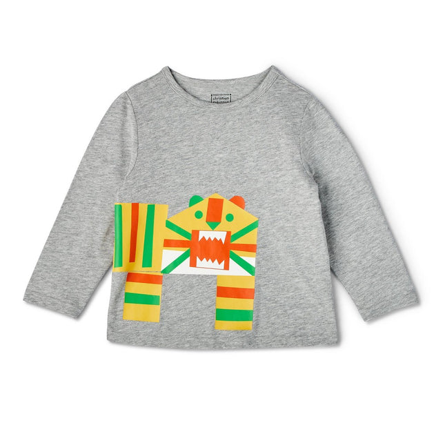 Toddler Tiger Print Long Sleeve T-Shirt - Christian Robinson x Target Gray 2T
