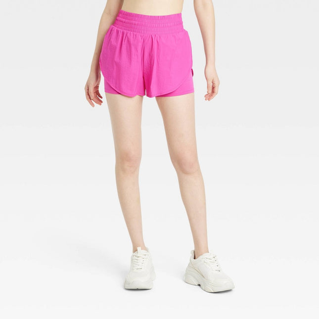 Women's Translucent Tulip Shorts 3.5" - All In Motion™ Vibrant Pink XS