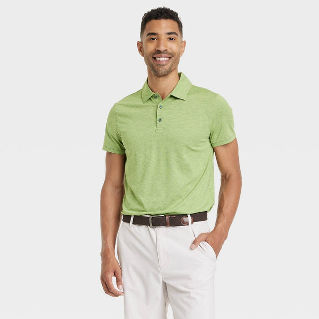 Men's Striped Polo Shirt - All In Motion™ Green L
