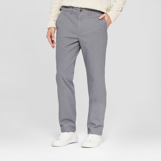 Men's Every Wear Straight Fit Chino Pants - Goodfellow & Co™ Thundering Gray 32x32