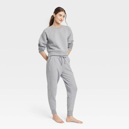 Women's Fleece Lounge Jogger Pants - Colsie™ Gray S
