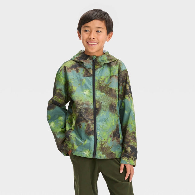 Kids' Windbreaker Jacket - All In Motion™ Olive Green XS