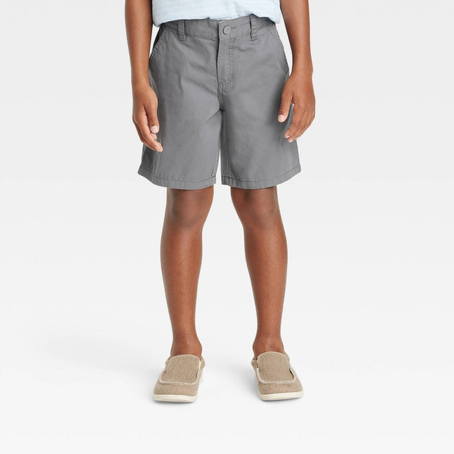 Boys' Flat Front 'At the Knee' Woven Shorts - Cat & Jack™ Gray XL