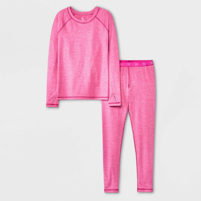 Girls' 2pk Thermal Set - All in Motion™ Pink M