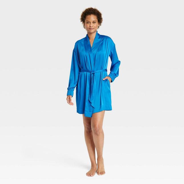Women's Satin Robe - Stars Above™ Blue XS/S