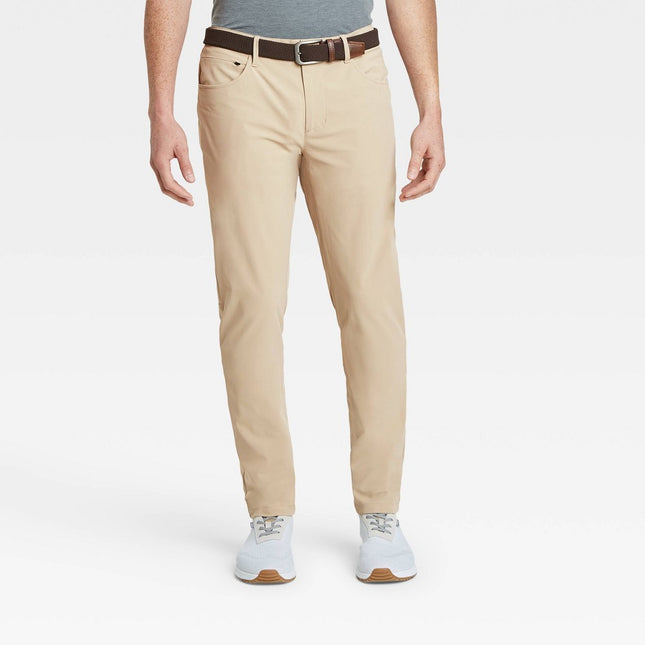 Men's Big & Tall Golf Slim Pants - All In Motion™ Khaki 30x34
