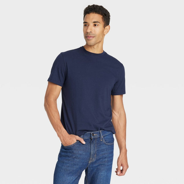 Men's Casual Fit Every Wear Short Sleeve T-Shirt - Goodfellow & Co™ Xavier Navy L