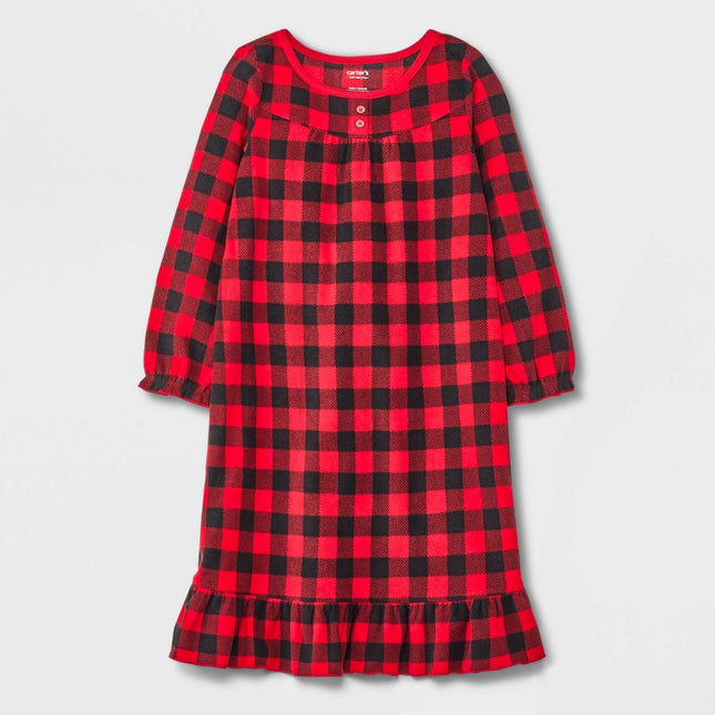 Carter's Just One You® Girls' Full Sleeve NightGown - Red 6