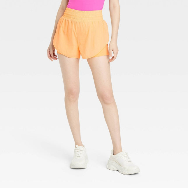 Women's Translucent Tulip Shorts 3.5" - All In Motion™ Light Orange S