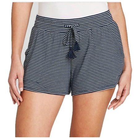 Women's Striped Beautifully Soft Pajama Shorts - Stars Above™ Navy M
